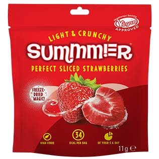 Šalčiu džiovintos braškės SUMMMER, 11 g 