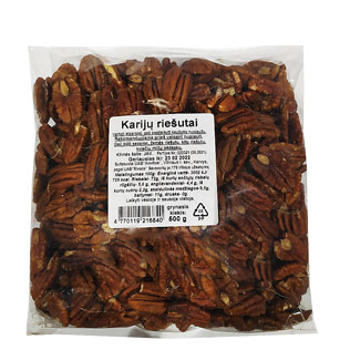 Fasuoti karijų riešutai GAR2, 500 g/pak.