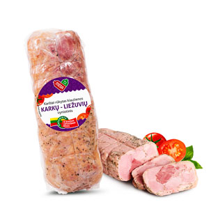Sveriamas karštai rūkytas karkos ir liežuvio vyniotinis, I r., 1 kg