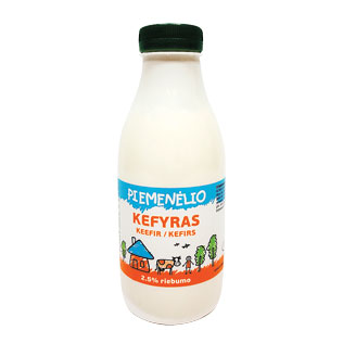 PIEMENĖLIO kefyras, 0,5 kg, butelis