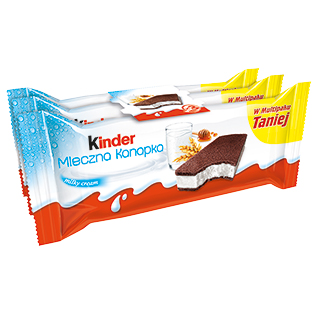 KINDER MILK SLICE batonėlis su pienu, 84 g/pak. 