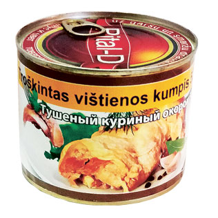 Konservuotas troškintas vištienos kumpis RITAL-D, 525 g