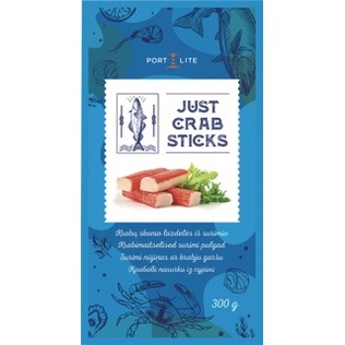 Atš. krabų skonio lazdelės iš surimio JUST, 300 g