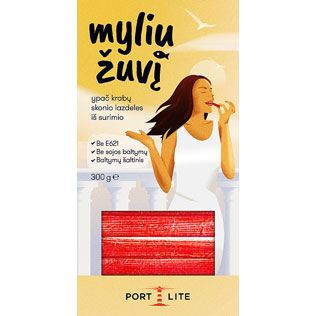Atšaldytos krabų skonio lazdelės iš surimio PORT LITE, 300 g