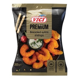 Šald. krevetės iš surimio džiūvėsėliuose VIČI PREMIUM, 300 g