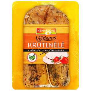 Karštai rūkyta vištienos krūtinėlė, a. r., 1 kg