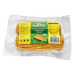 Virtos saldžiųjų kukurūzų burbuolės MR. HARVI, 600 g/pak.