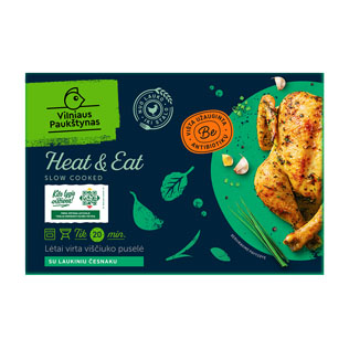 Lėtai virta viščiuko puselė su laukiniu česnaku HEAT & EAT, 1 kg