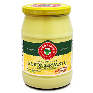 KĖDAIN.KONSERVŲ LIETUVIŠKAS majonezas BE KONSERVANTŲ, 630 g