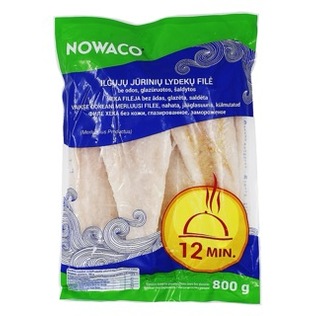 Šald. ilgųjų jūrinių lydekų filė be odos NOWACO, 800 g
