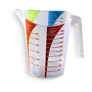 Matavimo indas ALEANA, skaidrus, 0,5 l, 1 vnt.