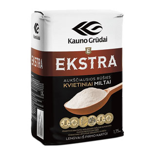 KAUNO GRŪDŲ kvietiniai miltai 405D EKSTRA, 1,75 kg