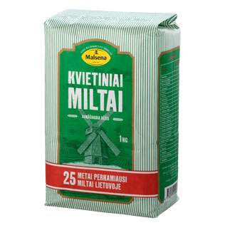 Kvietiniai miltai MALSENA 550 D, 1 kg