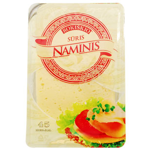 Fermentinis NAMINIS sūris riekutėmis, 45% rieb. s. m., 150 g