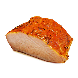 PUSRYČIŲ karštai rūkyta kiaulienos nugarinė, I r., 1 kg