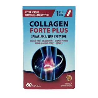 Kolagenas FORTE PLUS SĄNARIAMS, 60 kaps./pak.