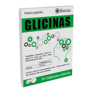 Maisto papildas GLICINAS, 50 tabl./pak.