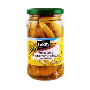Marinuotos Lombardijos paprikos TUKAS, 330 g