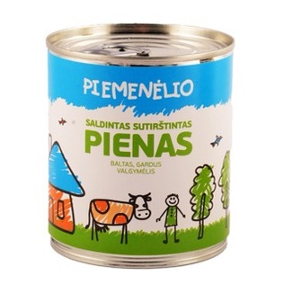 PIEMENĖLIO sald. sutiršt. pienas, 8% rieb., 397 g