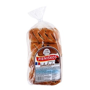 Pieniškos bandelės su šok. įd. TREJOS GIRNOS, 280 g