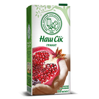 Granatų ir aronijų gėrimas NAŠ SIK, 0.95 l 