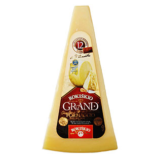 Kietas sūris „Rokiškio GRAND“ 37% rieb. s.m., 12mėn, 180 g