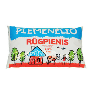 PIEMENĖLIO rūgpienis, 2,5% rieb., 1 kg