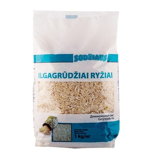SODŽIAUS ilgagrūdžiai ryžiai, 1 kg