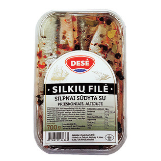 Silpnai sūdyta silkių filė su prieskoniais DESĖ, 700 g