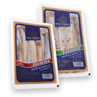 KOLUMBO silpnai sūdyta silkių filė (2 rūšių), 400 g