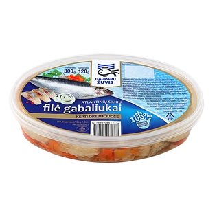 Atlant. silkių filė gabaliukai kepti dreb. DAUPARŲ ŽUVIS, 300 g