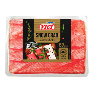 Snieginių krabų skonio lazdelės iš surimio VIČI, 150 g