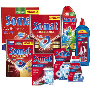 Indaplovių priežiūros priemonėms SOMAT (įv. rūšių)