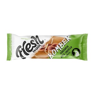 Sumuštinis su vištiena ir sūriu FRESH WALK BOMBER, 220 g,