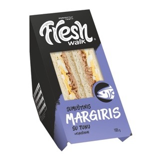 Sumuštinis FRESH WALK MARGIRIS su tunu ir kiauš., 165 g