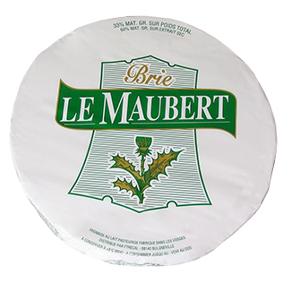 Pelėsinis sūris BRIE LE MAUBERT, 60% rieb.m.s., 1 kg 