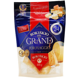 Kietasis sūris ROKIŠKIO GRAND,Laužytas gabalėliais, 24 mėn. brandintas, 100 g