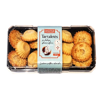 Tartaletės su kokoso skonio įdaru SALDUS STALAS, 220 g