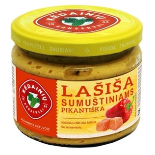 KĖDAINIŲ KONSERVŲ pikantiškos lašišos užtep. sumuštiniams, 280 g