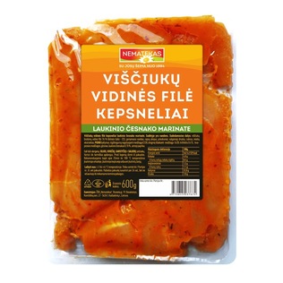 Viščiukų vidinės filė kepsneliai laukin. česnak. marin., 600 g