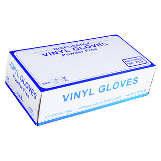Plonos vinilinės pirštinės (S, M, L dydžiai), art. DPV701/10, 100 vnt./pak.