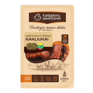 Karštai rūkyti viščiukų kakliukai, 300 g