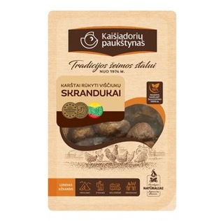 Karštai rūkyti viščiukų skrandukai, 250 g