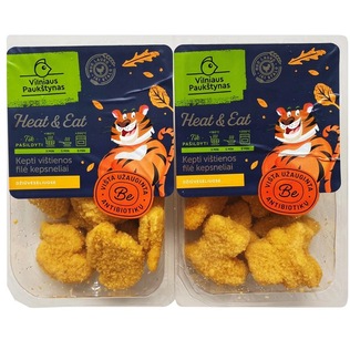 Kepti vištienos filė kepsn. džiūv. HEAT & EAT, KIDS 520 g/pak.