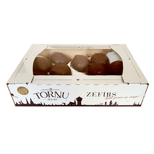 Glaistyti vaniliniai zefyrai TORNU IELAS, 750 g/pak.