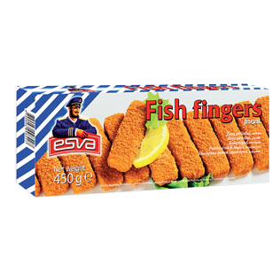 Šaldyti žuvies piršteliai ESVA, 450 g