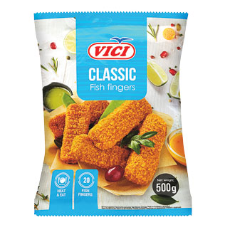 Šaldyti žuvies piršteliai VIČI CLASSIC, 500 g