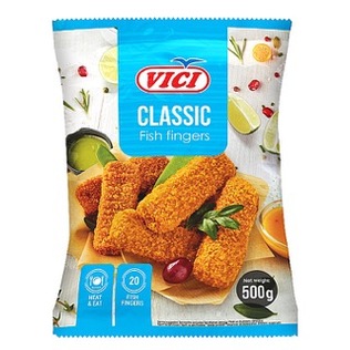 Šaldyti žuvies piršteliai VIČI CLASSIC, 500 g