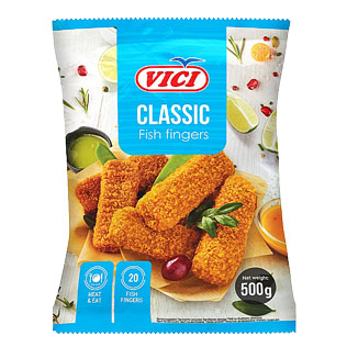 Šaldyti žuvų piršteliai VIČI CLASSIC, 500 g